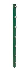 Poteaux de clôture Mod. P, Finition:  Revêtement vert, Pour hauteur de porte: 83 cm, Longueur: 88,5 cm, Points de fixation: 5