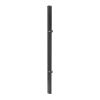 Poteaux de clôture Mod. U, Finition:   Revêtement anthracite, Pour hauteur de porte: 43 cm, Longueur: 45 cm, Points de fixation: 2
