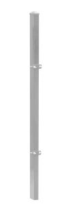 Poteaux de clôture Mod. U, Finition:   Galvanisé, Pour hauteur de porte: 43 cm, Longueur: 45 cm, Points de fixation: 2
