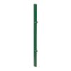 Poteaux de clôture Mod. U, Finition:   Revêtement vert, Pour hauteur de porte: 43 cm, Longueur: 45 cm, Points de fixation: 2