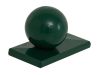 Capuchon en aluminium avec bille pour Mod. P & A, Couleur: vert