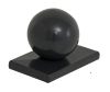 Capuchon en aluminium avec bille pour mod. U & Objekt, Couleur: revêtement anthracite