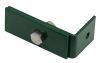 Équerre de raccordement pour clôture, Finition: alu vert