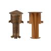Angles intérieurs pour plinthes - Modèle: PARIS Aspect chêne, Dimensions: 60 x 17 mm, Pièces: 2