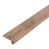 Marchepied pour système à clic Vinyle, 2400 x 72 x 25 mm - Modèle: VERDI Aspect chêne