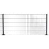 Clôture grillagée - Double fil David 6/5/6 mm, Finition: Revêtement anthracite, Hauteur: 183 cm, Longueur: 251 cm