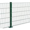 Clôture grillagée - Double fil David 6/5/6 mm, Finition: revêtement vert, Hauteur: 203 cm, Longueur: 251 cm
