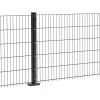 Clôture à double fil Goliath 8/6/8 mm, Finition: Revêtement anthracite, Hauteur: 103 cm, Largeur: 251 cm
