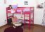 Lit d'enfant / mezzanine "Easy Premium Line" K14/n, hêtre massif rose - Dimensions : 90 x 190 cm