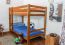 Lits superposés / lits d'enfants en pin massif, couleur chêne A16, y compris sommiers à lattes - Dimensions 90 x 200 cm, convertibles