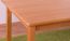 Table en pin massif, couleur aulne Junco 228B (carré) - 110 x 70 cm (L x P)