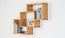 Étagère à suspendre / étagère murale en pin massif couleurs aulne Junco 289 - 66 x 88 x 20 cm (H x L x P)