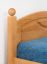 Lit simple / lit d'appoint en pin massif, couleur aulne 82, avec sommier à lattes - 100 x 200 cm (l x L)