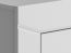 Armoire à portes battantes / Penderie Sastamala 02, Couleur : Gris argenté - Dimensions : 201 x 92 x 52 cm (h x l x p), avec 2 portes et 5 compartiments