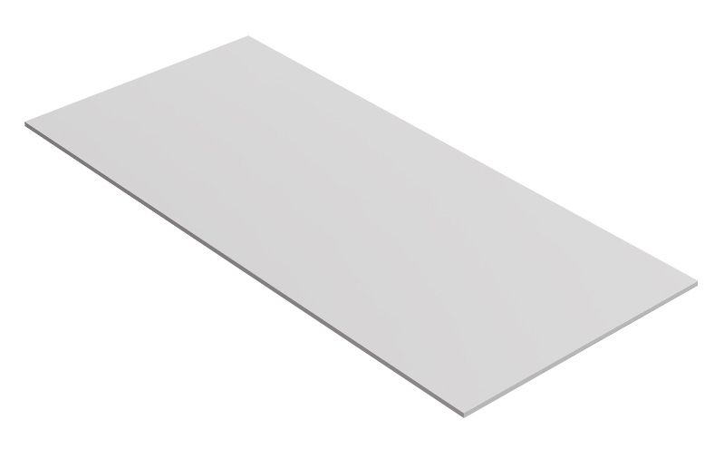 Plaque de base pour lit simple, couleur : blanc - 88 x 194 cm (L x l)
