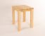 Table de salle à manger en bois de pin massif naturel Turakos 101 (rectangulaire) - Dimensions 60 x 60 cm (L x P)