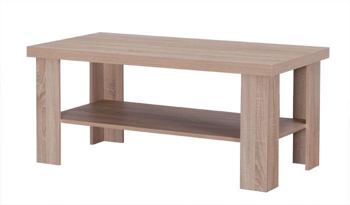Table basse Dagana 24, Couleur : Chêne sonoma - 120 x 63 x 54 cm (L x P x H)