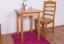 Table en pin massif, couleur aulne Junco 233A (carré) - 60 x 60 cm (L x P)