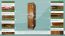 Armoire en bois de pin massif, couleur chêne 003 - Dimensions 190 x 47 x 60 cm (h x l x p)