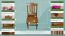 Chaise en pin massif, couleur chêne 001 - Dimensions 93 x 43 x 45 cm (H x L x P)