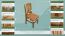 Chaise en pin massif, couleur chêne 002 - Dimensions 93 x 43 x 45 cm (H x L x P)