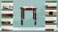 Table en pin massif, couleur noyer 002 (carré) - Dimensions 70 x 70 cm (L x P)