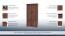 Armoire à portes battantes / penderie Pikine 01, Couleur : Chêne brun foncé - 195 x 96 x 55 cm (H x L x P)