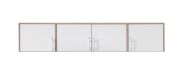 Étagère de meuble Hannut 01, couleur : blanc / chêne - Dimensions : 40 x 200 x 56 cm (H x L x P)
