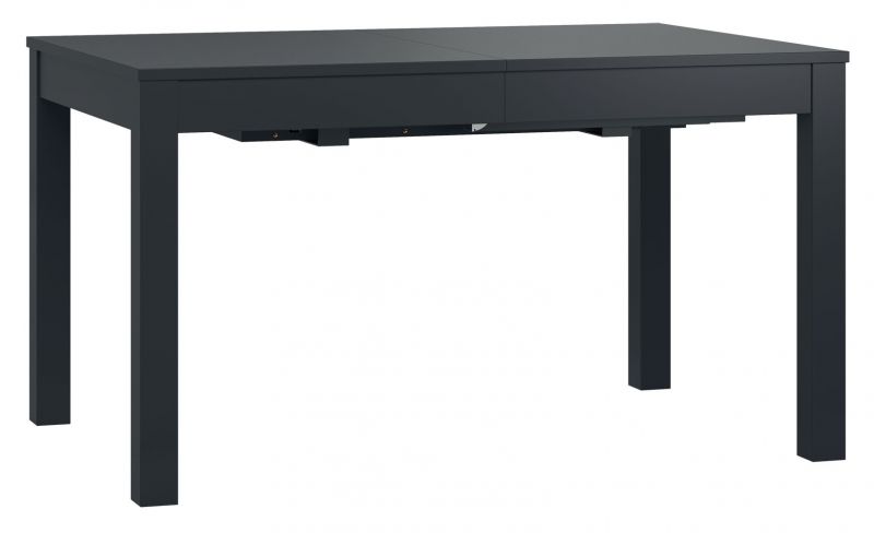 Table de salle à manger extensible, couleur : noir - Dimensions : 140 - 340 x 90 cm (L x P)
