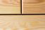 Commode en bois de pin massif naturel Junco 134 - Dimensions : 118 x 80 x 42 cm (H x L x P)