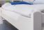 Lit d'enfant / lit de jeunesse "Easy Premium Line" K1/1n, hêtre massif laqué blanc - Dimensions : 90 x 200 cm