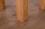 Table de salle à manger en chêne massif bois naturel Pirol 101 (angulaire) - Dimensions 60 x 60 cm (L x P)