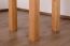 Table de salle à manger en chêne massif bois naturel Pirol 101 (angulaire) - Dimensions 60 x 60 cm (L x P)
