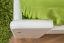 Lit simple / lit d'appoint en pin massif, laqué blanc A5, sommier à lattes inclus - Dimensions 120 x 200 cm