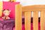 Lit enfant / lit junior en pin massif, couleur aulne 96, sommier à lattes inclus - 90 x 160 cm (l x L)