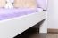 lit d'enfant / lit de jeunesse en bois de pin massif blanc 74, sommier à lattes inclus - couchette 80 x 200 cm