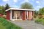 Abri de jardin G24 Rouge suédois avec plancher - 44 mm Maison en madriers, surface au sol : 17,20 m², Toit à une pente