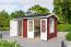Abri de jardin G170 Rouge suédois avec plancher - 44 mm Maison en madriers, surface au sol : 9,40 m², Toit à deux versants
