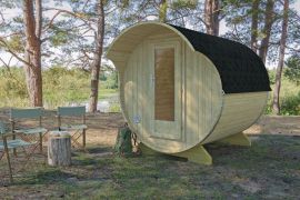 Sauna bar Schlafkogel 05 - Dimensions : 210 x 217 x 224 (L x P x H), Surface au sol : 4,6 m².