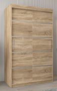 Armoire à portes coulissantes Jan 02A | Chêne Sonoma | 200 x 120 x 62 cm | Design moderne et gain de place