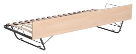 Lit à roulettes / deuxième couchette pour lit Minnea, couleur : chêne - Dimensions : 26 x 198 x 87 cm (h x l x p)