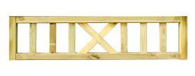 Treillis supérieur | Lot de 7 pièces | pour le pavillon Vitalba | Épicéa / Pin | Imprégné sous pression en autoclave | Dimensions : 120 x 30 cm