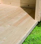 Plancher 1 pour dimensions de socle 2,40 x 2,40 m (l x p) ACTION 6 naturel