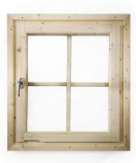 Fenêtre pour maisons de 38 mm, ferrure D/K incluse PROMOTION naturelle