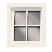 Fenêtre pour maisons de 38 mm avec ferrure D/K PROMOTION blanc ivoire