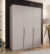 Armoire à portes battantes / Penderie / Couleur : Cachemire / 3 portes / Poignées : Cachemire / 2 compartiments / 2 tringles à vêtements / Dimensions : 150 x 52 x 202 cm / Fonction Soft-Close