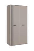 Armoire à portes battantes / Cachemire / Armoire / 2 portes / 90 x 55 x 191 cm / 1 tringle / Finition de haute qualité / 4 compartiments / Pour chambre à coucher
