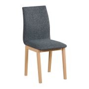 Chaise de salle à manger Pärnu | Design classique | Hauteur d’assise 47 cm | Massif de hêtre aspect chêne | Confort rembourré T-25