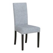 Chaise rembourrée Rujen | Structure en hêtre noir | Assise confortable T-25 | Hauteur 48 cm | Matériaux résistants