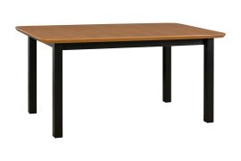 Table de salle à manger SARMIT noir/chêne | 80 x 140/180 cm | Plateau 32 mm | Design moderne